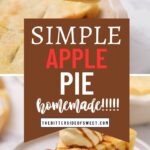 simple apple pie photo collage