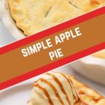 photo collage of simple apple pie