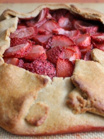 Whole Wheat Strawberry Galette