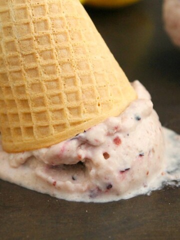 Blueberry Lemon Ice Cream | The Bitter Side of Sweet