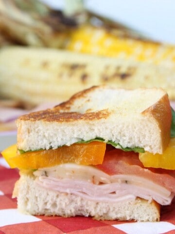 #ad Grilled Turkey Veggie Sandwich | The Bitter Side of Sweet