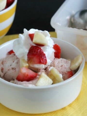 Strawberry Banana Ice Cream | The Bitter Side of Sweet