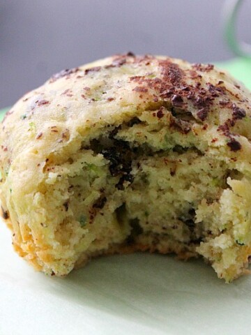 Chocolate Zucchini Banana Muffins | The Bitter Side of Sweet #SundaySupper
