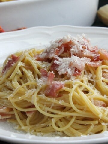 Spaghetti alla Carbonara | The Bitter Side of Sweet #SundaySupper