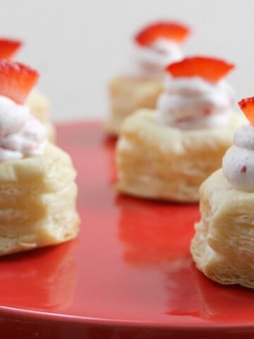 Strawberry Cream Puff Pastry Cups | The Bitter Side of Sweet