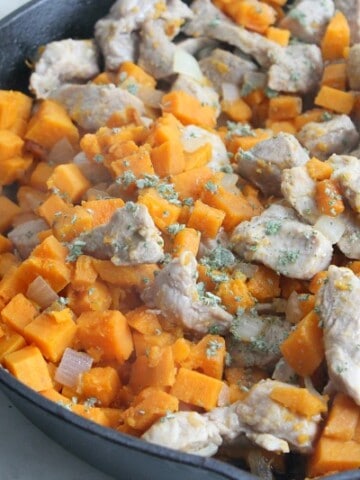 Pork and Sweet Potato Hash | The Bitter Side of Sweet #SundaySupper