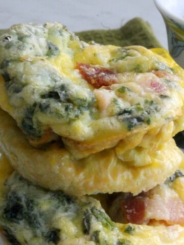 Bacon Egg and Cheese Spinach Cups | The Bitter Side of Sweet