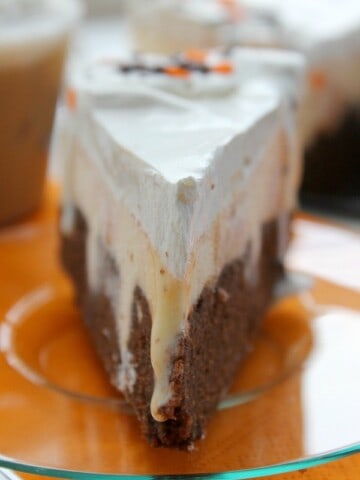 Pumpkin Brownie Ice Cream Cake | The Bitter Side of Sweet #FoundMyDelight