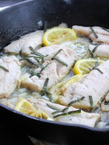 Lemon and Sage Fish | The Bitter Side of Sweet