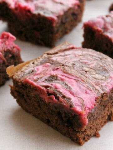 Cranberry Cheesecake Brownies | The Bitter Side of Sweet #CranberryWeek