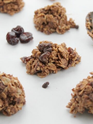 Chocolate Cherry No Bake Cookies | The Bitter Side of Sweet