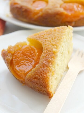 Upside Down Brown Sugar Apricot Cake | The Bitter Side of Sweet
