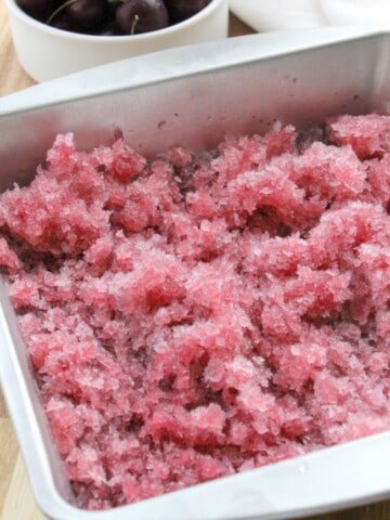 Cherry Granita | The Bitter Side of Sweet #SummerDessertWeek #ad