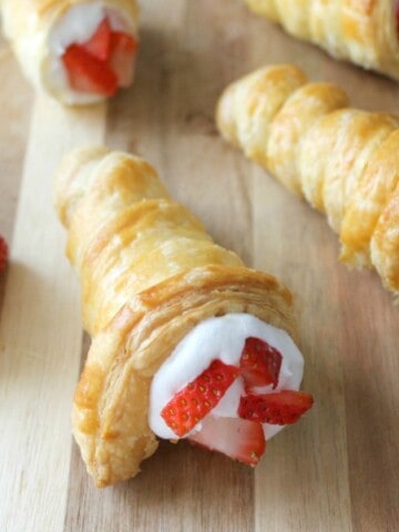 Strawberry Shortcake Horns | The Bitter Side of Sweet