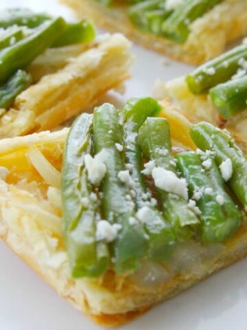 Grilled Green Beans and Onion Tarts | The Bitter Side of Sweet