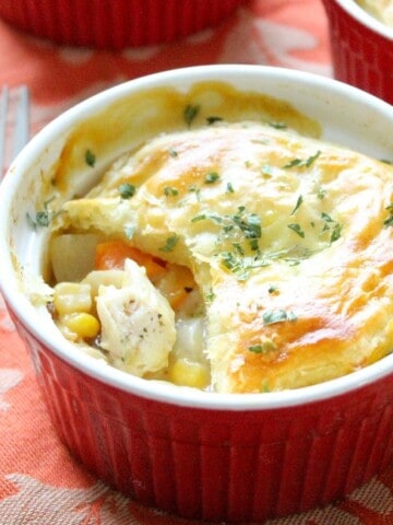 Individual Puff Pastry Chicken Pot Pies | The Bitter Side of Sweet