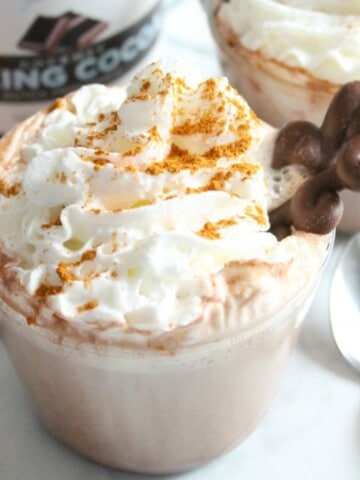Pumpkin Cinnamon Hot Chocolate | The Bitter Side of Sweet #Choctoberfest