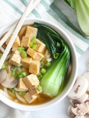 Tofu Teriyaki Noodle Soup | The Bitter Side of Sweet #ad #fortune #chefyaki