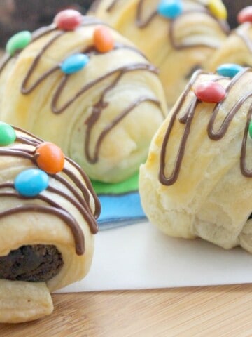 Cosmic Brownie Croissants | The Bitter Side of Sweet #puffpastry #brownie #chocolate