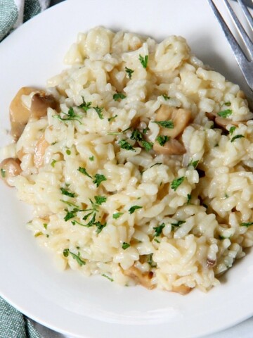 Instant Pot Creamy Mushroom Risotto
