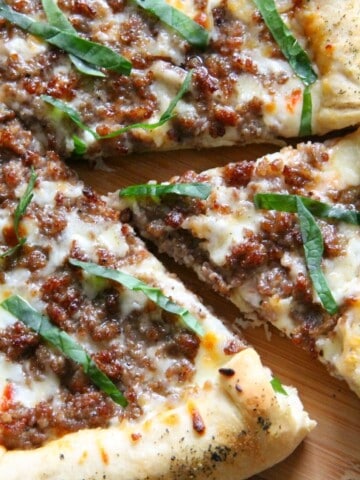 Stuffed Crust Sausage Pizza