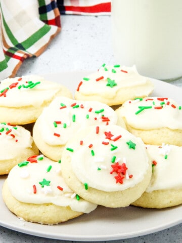 Decorated cookies on a plate