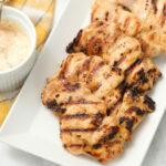 Grilled Ranch Chicken Thighs.